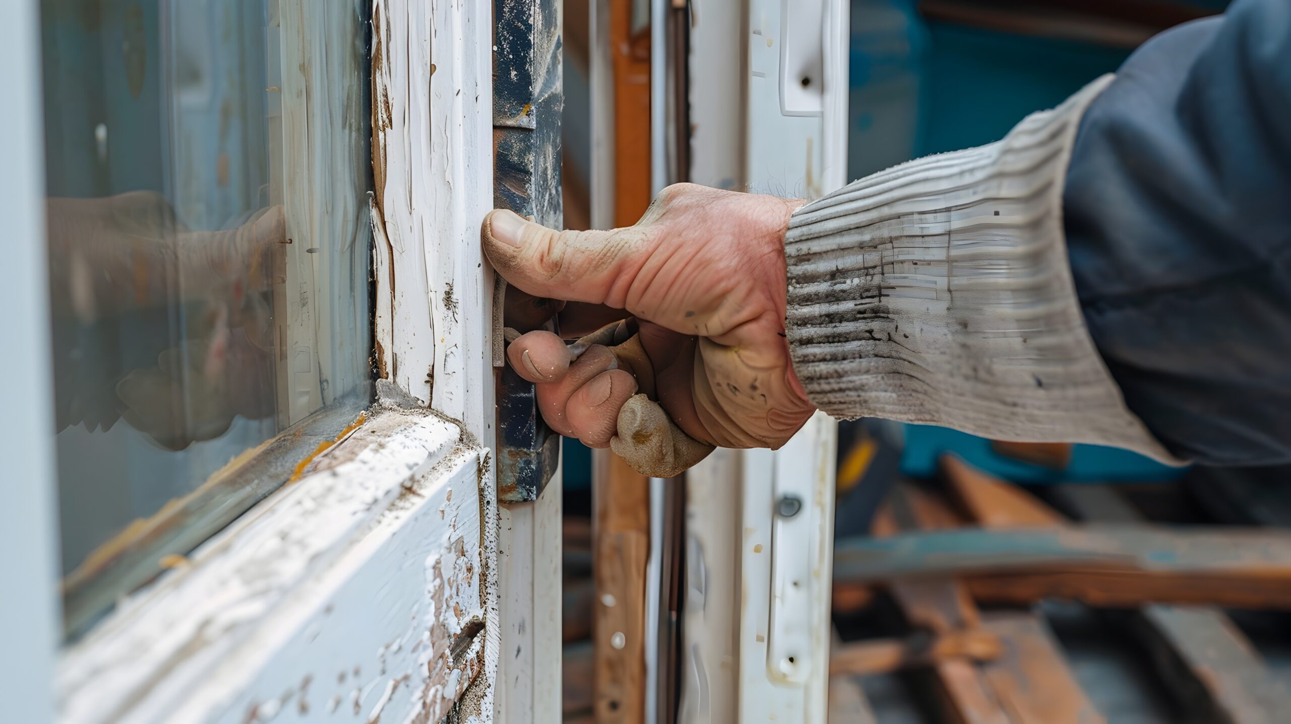 Replacing Worn Weatherstripping to Improve Home Energy Efficiency and Comfort. DIY Home Repair and Maintenance Project for Energy Savings.