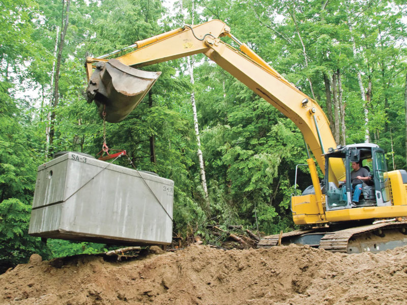 Can you build a deck over a septic tank