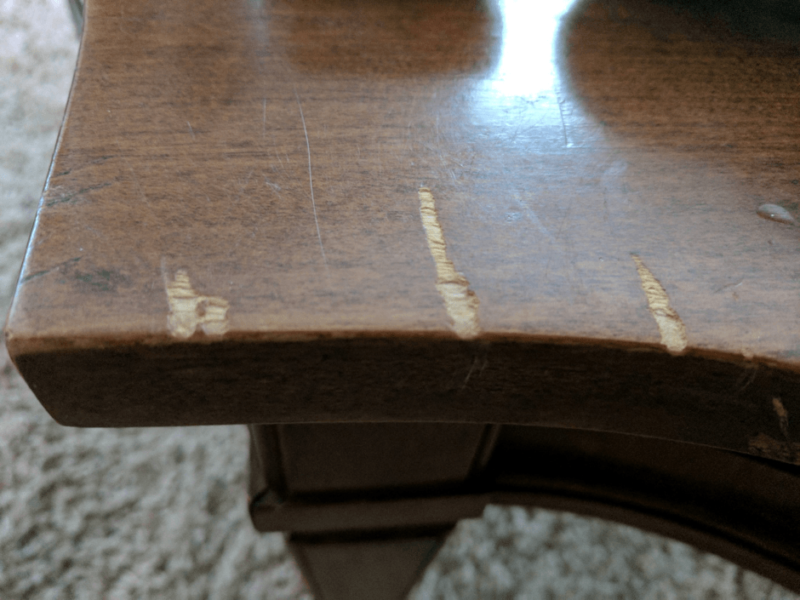 repair scratched dining room table