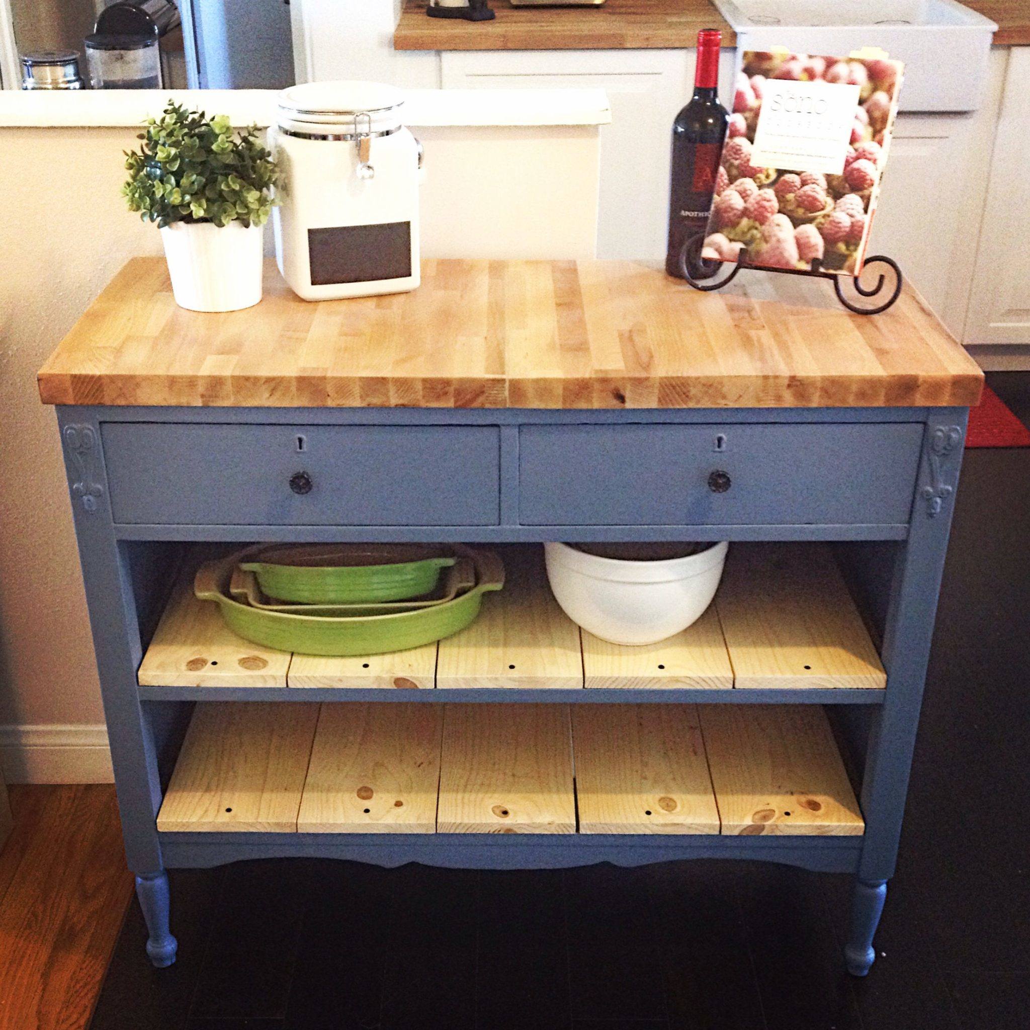 Upcycle an Old Dresser Into a Kitchen Island for Budget Beauty » The ...