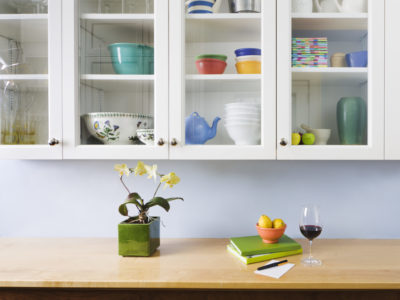 Butcher block kitchen countertop