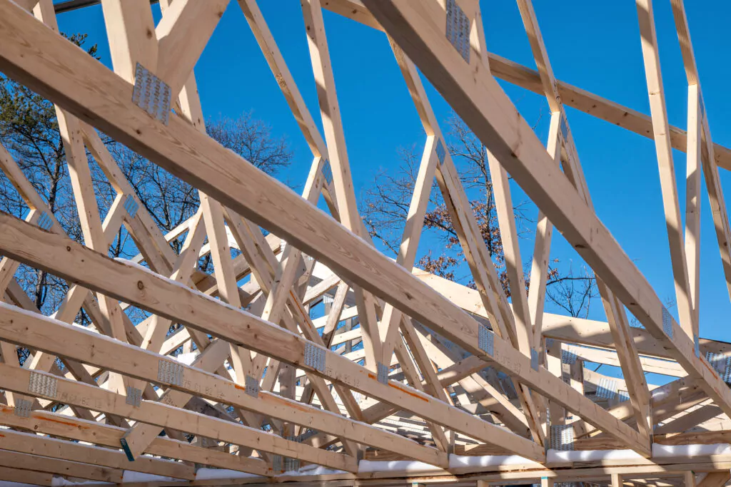 Wood roof trusses are common to new home constructions and leave little room for attic storage.