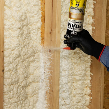 DAP Wall and Cavity Foam is also available in a 20 ounce can for smaller projects.