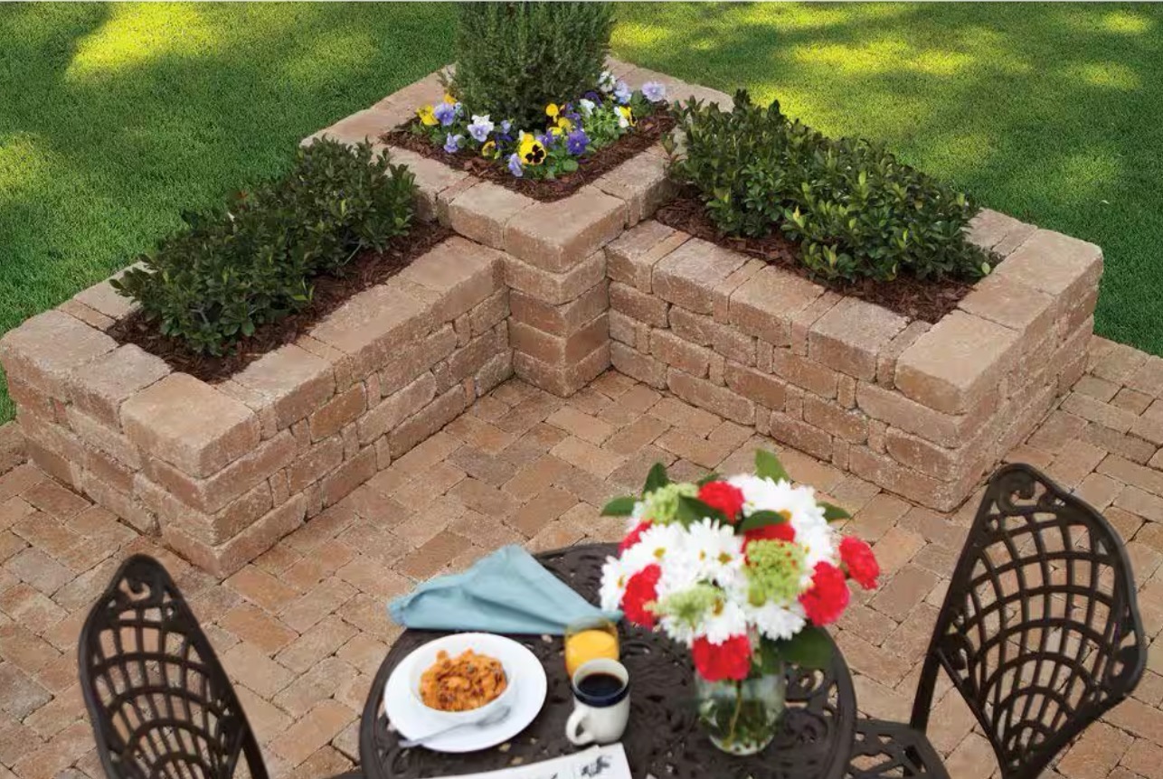 Pavestone RumbleStone Square Planters