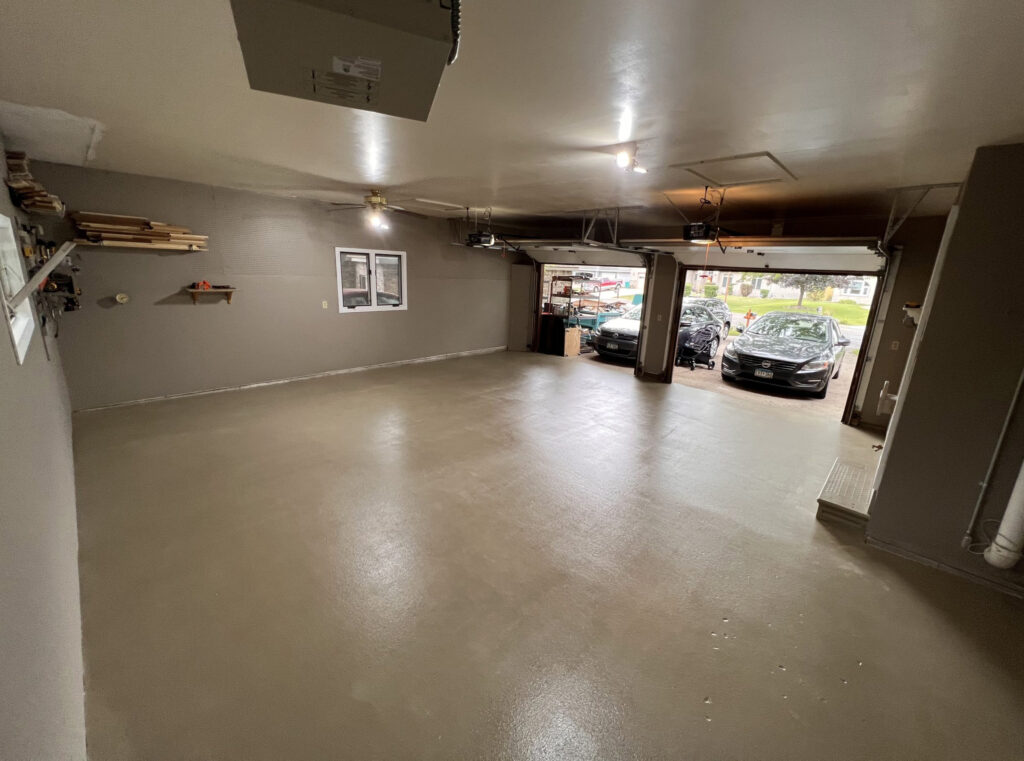 TracSafe applied to a garage floor